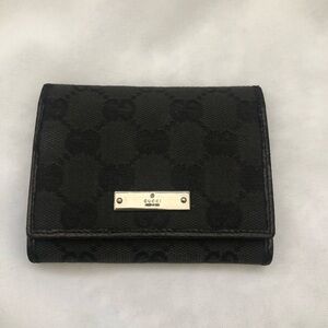 Gucci Black Monogram Wallet